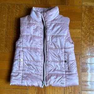 Mayoral Girls Reversible Pink Puffer/Fur Gilet